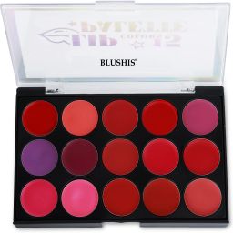 Long‑Lasting Waterproof Matte Lip Palette 15 Shades for Women & Girls-image-56