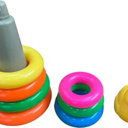 akflicks 7 Pcs Duck Rings Stacking Baby Toys for Kids Rattle Rattle image 4