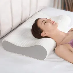 BED SLIPPING MEMORY FOAM ORTHOPEDIC MEDICAL CONTONER PILLOW AND CUSHION Memory Foam Solid Orthopaedic Pillow Pack of 1-16