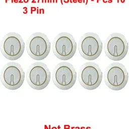 27mm Piezoelectric Sensor/Buzzer/Transducer/Disc STEEL 27Mm Piezo - Set Of 10 Electronic Components Electronic Hobby Kit-5