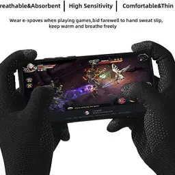™ Anti Sweat Breathable Full Hand Gloves, Mobile Touch Riding Games Use Gloves Gym & Fitness Gloves-image-51