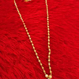 Anujeet Fashion Hub Gold-Plated Ball Dollar Chain-16