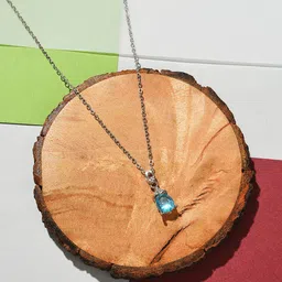 DressBerry Blue Silver-Plated Chain-28