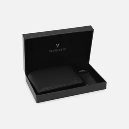 Van Heusen Men Black Solid Accessory Gift Set-image-85