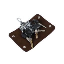 Instabuyz Black Solid Leather Keychain-picture-16