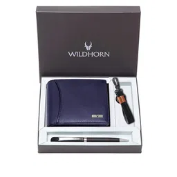WildHorn Men Leather Wallet, Keychain & Pen Accessory Gift Set-18