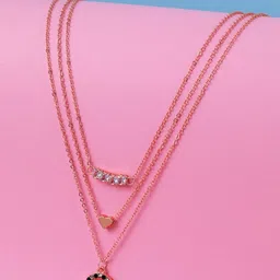 Cierra Rose Gold-Plated Layered Necklace-0
