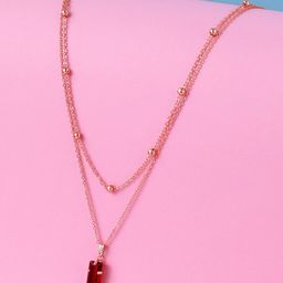 Cierra Rose Gold-Plated Layered Necklace-4
