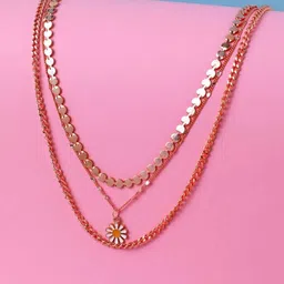 Cierra Rose Gold-Plated Layered Necklace-12