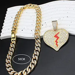 VIEN Gold-Plated Mc Stan Hip Hop Cuban Necklace-picture-22