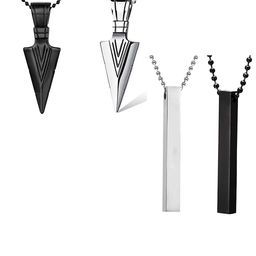 Okos Set Of 4 Vertical Bar And Ring Shaped Pendant With Chain-42