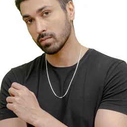 bodha Men Silver-Plated Brass Minimal Chain-picture-42