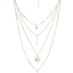 DressBerry Gold-Plated Layered Necklace-33