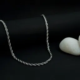 VIRAASI Silver-Plated Stainless Steel Chain-image-74
