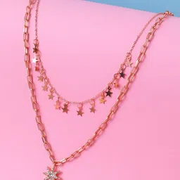 Cierra Rose Gold-Plated Layered Necklace-10