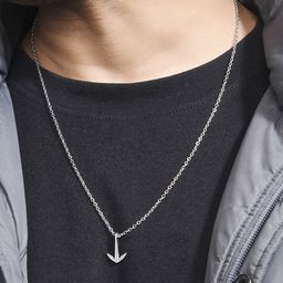 The Bro Code Sliver-Plated Pendant With Chain-image-73