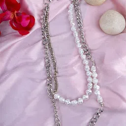 Kazo Silver Plated Cuban Style Layered Chain-picture-52