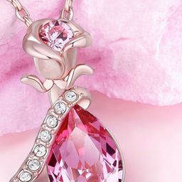 Okos Rose Gold-Plated Necklace-7