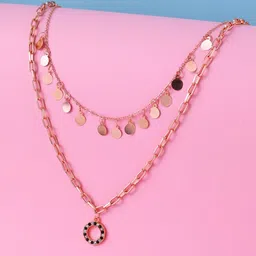 Cierra Rose Gold-Plated Layered Necklace-7