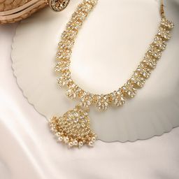 TEEJH Pearl And Polki Necklace-43