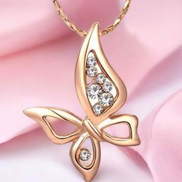 Okos Rose Gold-Plated Necklace-image-76