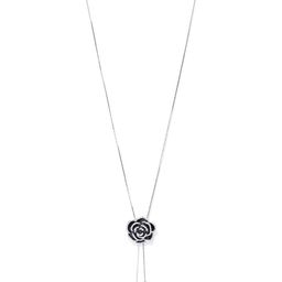 DressBerry Silver-Plated Rose Necklace-image-90