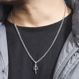 The Bro Code Silver-Plated Pendants With Chains-23