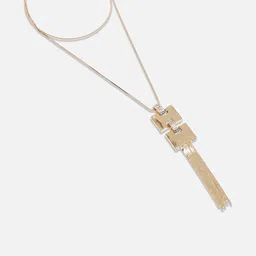 SOHI Gold-Plated Stone-Studded Necklace image 4