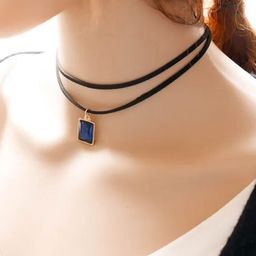 OOMPH Layered Multi-Strand Choker Necklace-16