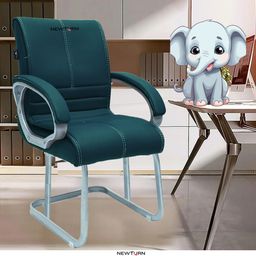 newturn Maxson Heavy duty Cushion office fixed visitor chair with 2 Year warranty Synthetic Office Visitor Chair-picture-31