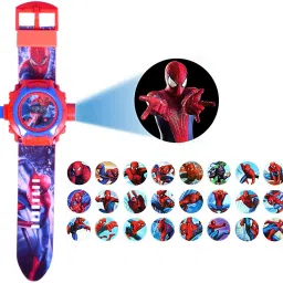 24 Images Spiderman Projector Watch - Best Digital Toy Watch for Boys and Girls - Color May Vary-45