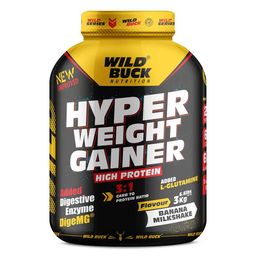 Wild Buck Hyper Weight Gainer,  6.6 lb  Banana Milkshake -image-74