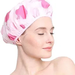 Set of 3 Pc Reusable Printed Shower Cap-22