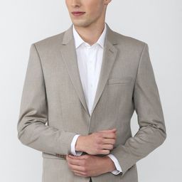 peter england Men Solid Single Breasted Formal Blazer-picture-20