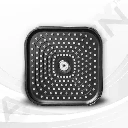 4x4" Square Black Rain Shower Head | High Pressure | No Shower Arm Included Fixed Mount-image-47
