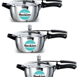 Tri-ply Stainless Steel Pressure Cooker (HSST35) 3.5 L Inner Lid (Pack of 3) 3.5 L Induction Bottom Pressure Cooker-12