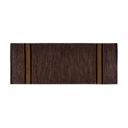 Aura Ace Brown Rectangular Cotton Bed Runner-16