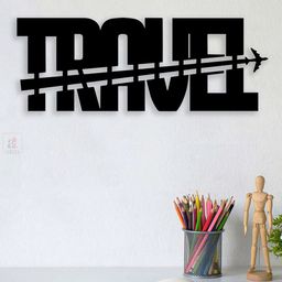 Art Street Black Travel MDF Cutout Wall Hanging-picture-44