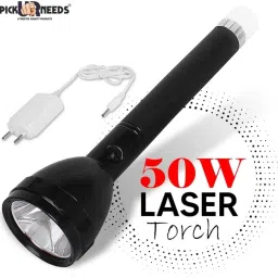 Long Range Search Torch Light (Range 1 Km.) with Multi-Functional + Blinker Torch-44