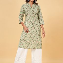 RANGMANCH BY PANTALOONS Floral Printed Cotton Kurta-image-85