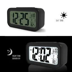 manki fashion Digital Black Clock image 4