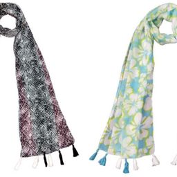 mss fashion Printed Chiffon Women Multicolor Scarf, Stole, Fancy Scarf-picture-5