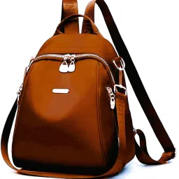 Small 10 L Laptop Backpack Small 15 L Classic Backpack For Women's & Girls College Backpack (Tan)-image-15