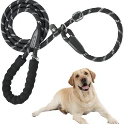 Reflective Braided Dog Leash 1.7m with Soft Padded Handle for Training Large Pet Dog Leash-image-7