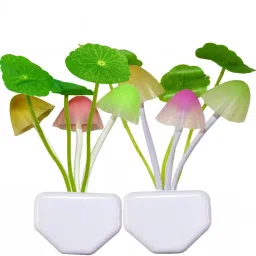 Automatic Sensor Mushroom Night Lamp - Multi Color Changing Effect - Work in Dark Place Due to Night Sensor (Multi Color) Night Lamp-16