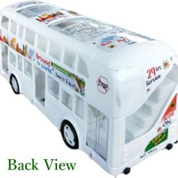 wasinat toys stores White Color Double Dacker Non Rechargeable Bus Toy for Kids image 3