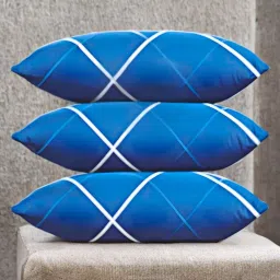 LUXURY Polyester Fibre Solid Sleeping Pillow Pack of 3-15