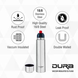 greenchef Vacuum insulated SS Flask - 1000ml - Dura 1000 ml Flask image 3