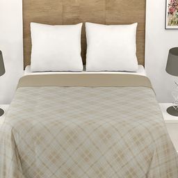 GAPU & BALY Beige & White AC Room Cotton 300 GSM Double Bed Dohar-image-83