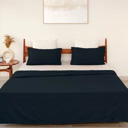 HOMEMONDE Blue Striped AC Room Cotton 233 GSM Double Bed Dohar-image-76